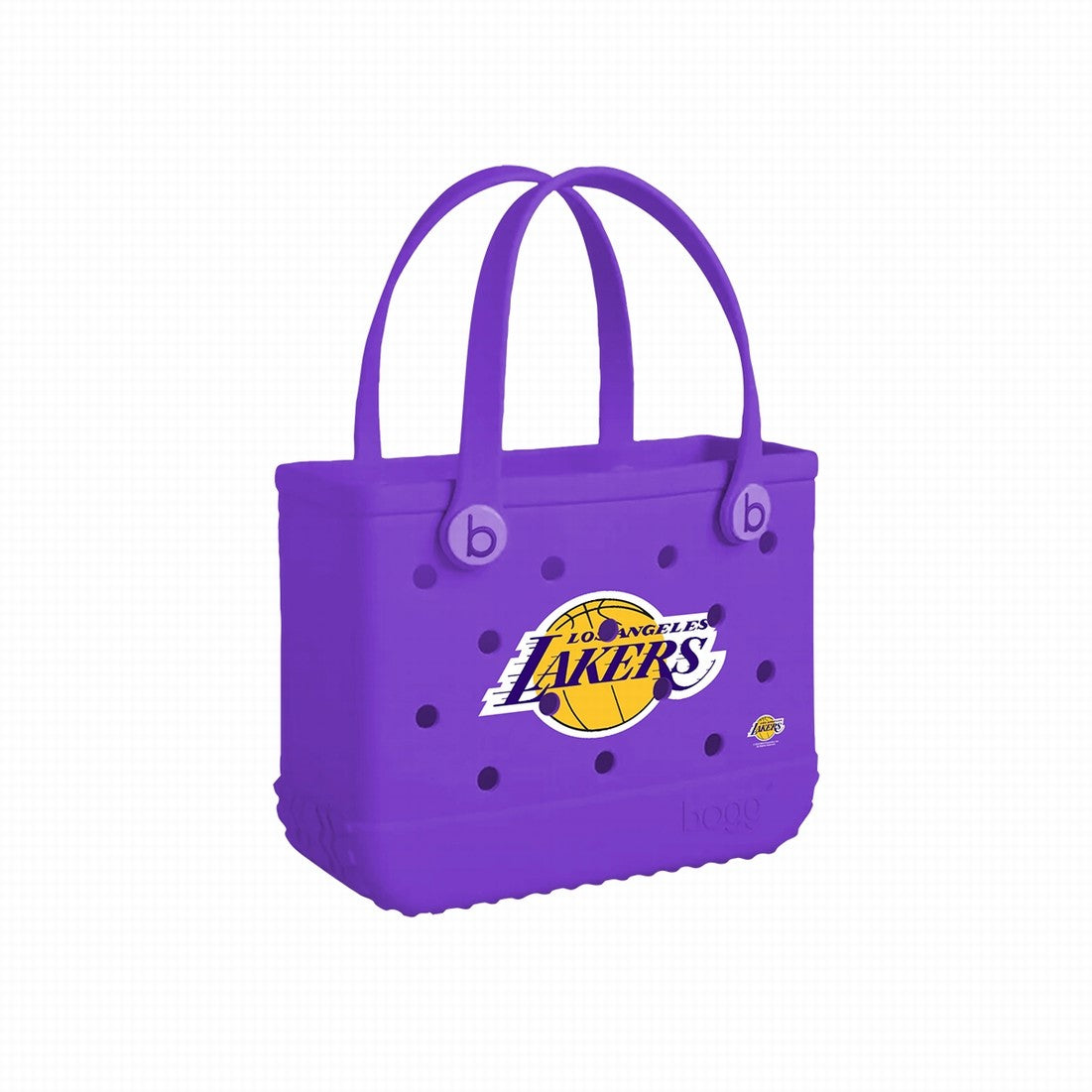 Bitty Bogg Bag Los Angeles Lakers Heavy Duty Rubber Beach Bag Oversized Oversized with Makeup Bag for Resort Holidays Travel Organizer Vacation Essentials for Women