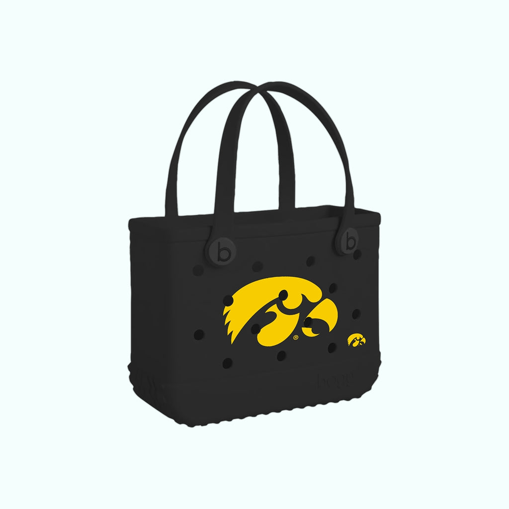 Bitty Bogg Bag Iowa Hawkeyes Oversized Beach Travel Tote Durable Sandproof with Makeup Bag for Water Sports Travel Organizer Vacation Essentials for Women