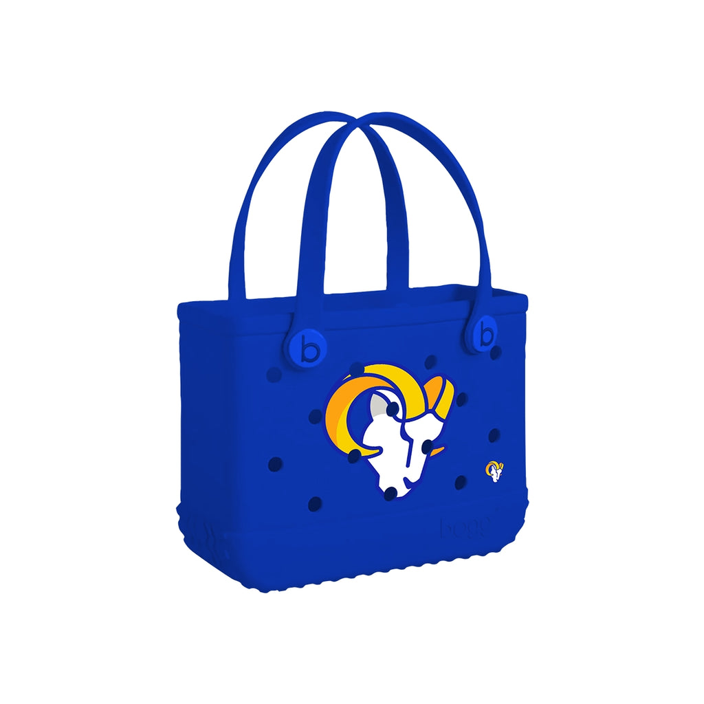 Bitty Bogg Bag Los Angeles Rams Island Getaway Carryall Luxury Washable Waterproof Phone Pouch Included for Cruise Travel