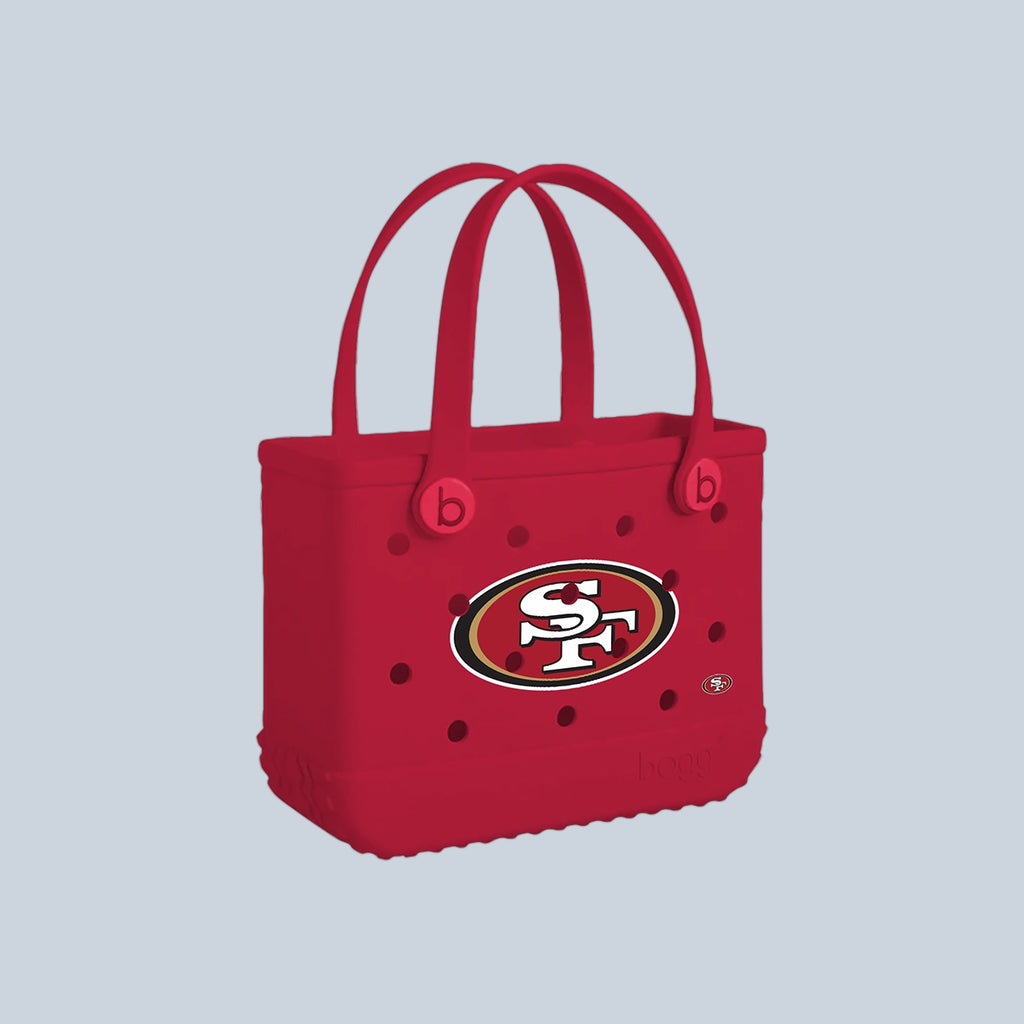 Bitty Bogg Bag San Francisco 49ers Poolside Storage Carryall Easy Clean Large Capacity with Extra Storage Compartments for Pool Days Travel Organizer Vacation Essentials for Women