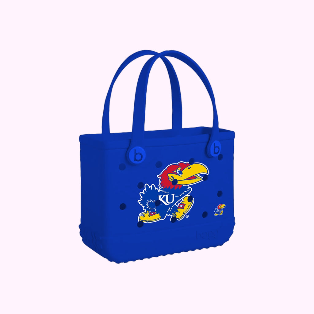Bitty Bogg Bag Kansas Jayhawks Vacation Essentials Beach Organizer Washable Easy Clean with Spacious Interior for Lake Adventures Travel Organizer Vacation Essentials for Women
