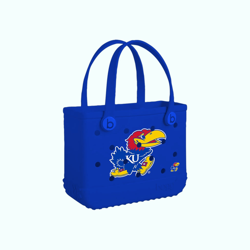 Bitty Bogg Bag Kansas Jayhawks Beach Gear Storage Bag Lightweight Washable Reinforced Grip Handles for Beach Holidays