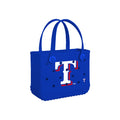 Bitty Bogg Bag Texas Rangers Summer Beach Accessories Bag Travel Friendly Lightweight with Reinforced Handles for Yacht Excursions Travel Organizer Vacation Essentials for Women