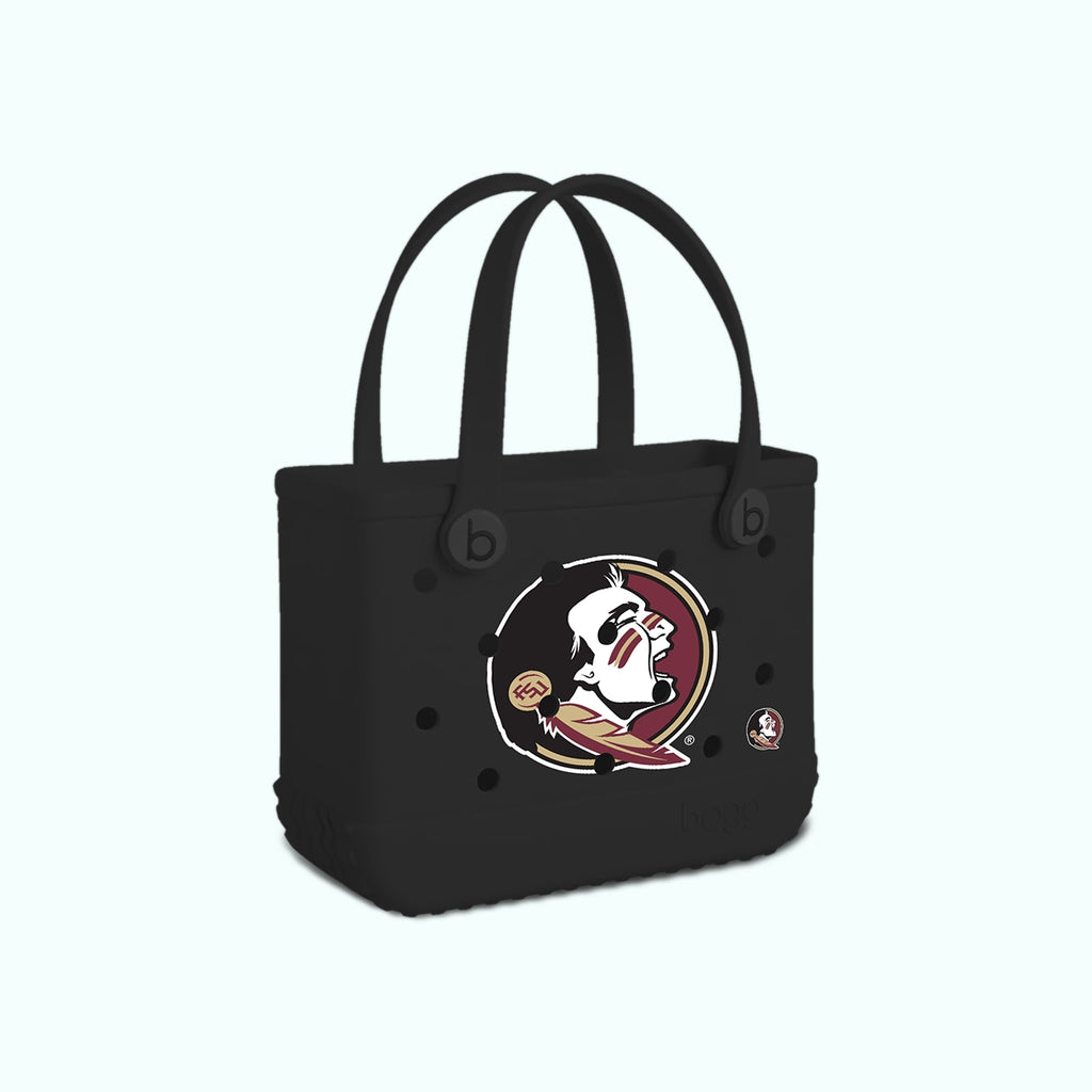 Bitty Bogg Bag Florida State Seminoles Women's Waterproof Beach Tote Travel Friendly Sandproof with Non Slip Bottom for Tropical Vacations Travel Organizer Vacation Essentials for Women