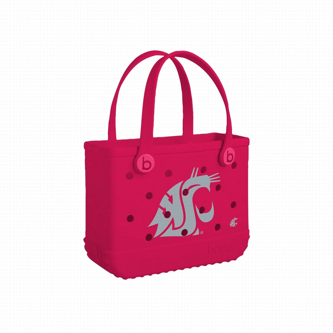 Bitty Bogg Bag Washington State Cougars Resort Collection Carryall Portable Multi Purpose Deep Storage Interior for Summer Adventures
