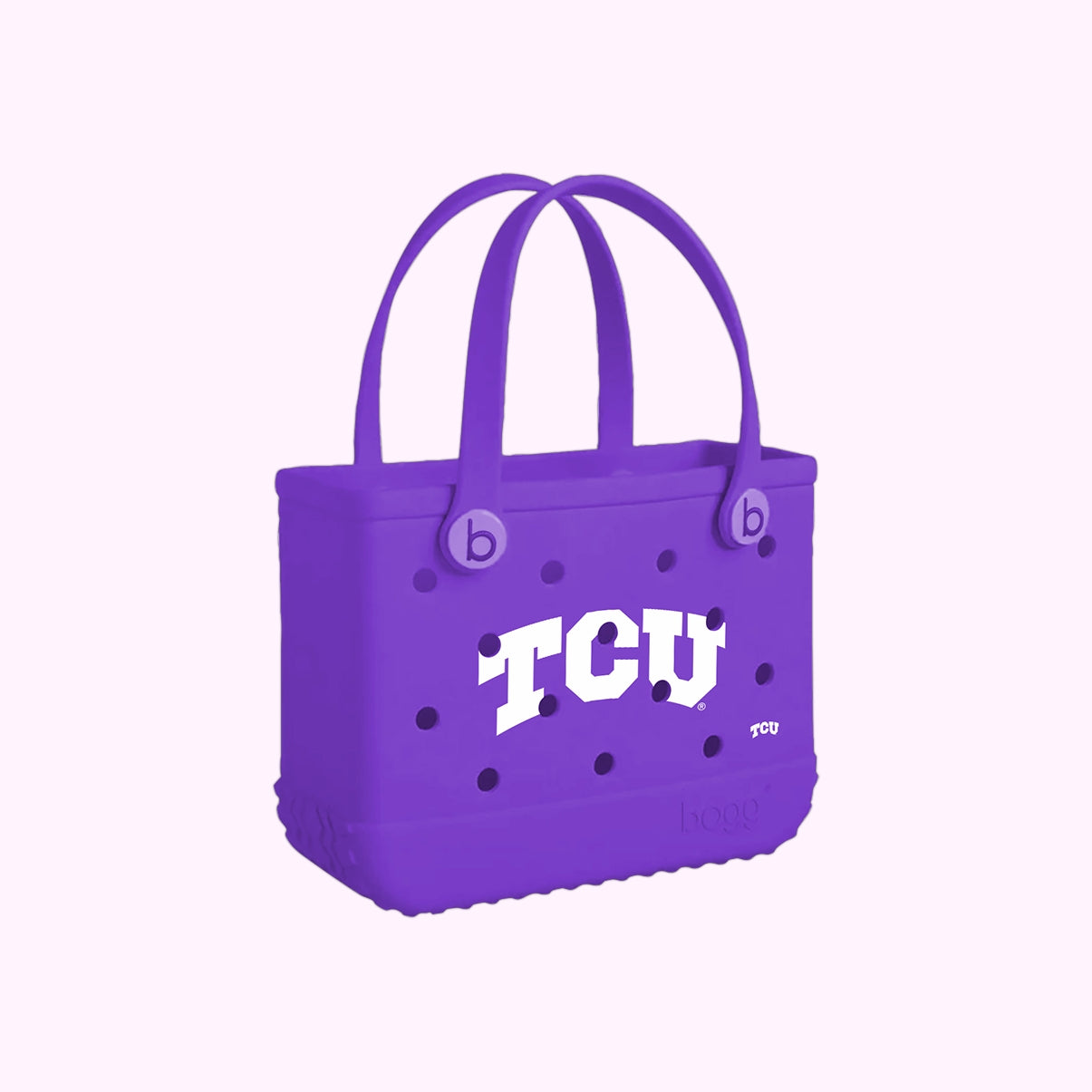 Bitty Bogg Bag TCU Horned Frogs Ocean Breeze Carryall Heavy Duty Washable Easy Maintenance Surface for Women