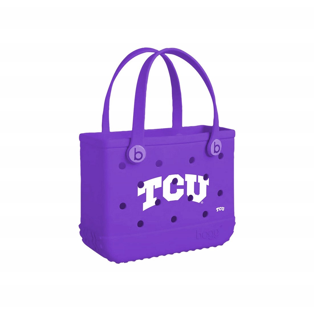 Bitty Bogg Bag TCU Horned Frogs Waterfront Travel Tote Luxury Oversized Deep Storage Interior for Cruise Travel