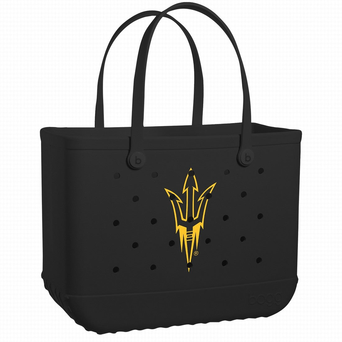 Original Bogg Bag Arizona State Sun Devils Open Top Beach Organizer Oversized Lightweight with Adjustable Shoulder Strap for Picnic Days Travel Organizer Vacation Essentials for Women