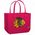 Original Bogg Bag Chicago Blackhawks Sunny Getaway Carryall Premium Oversized Adjustable Shoulder Strap for Pool Activities