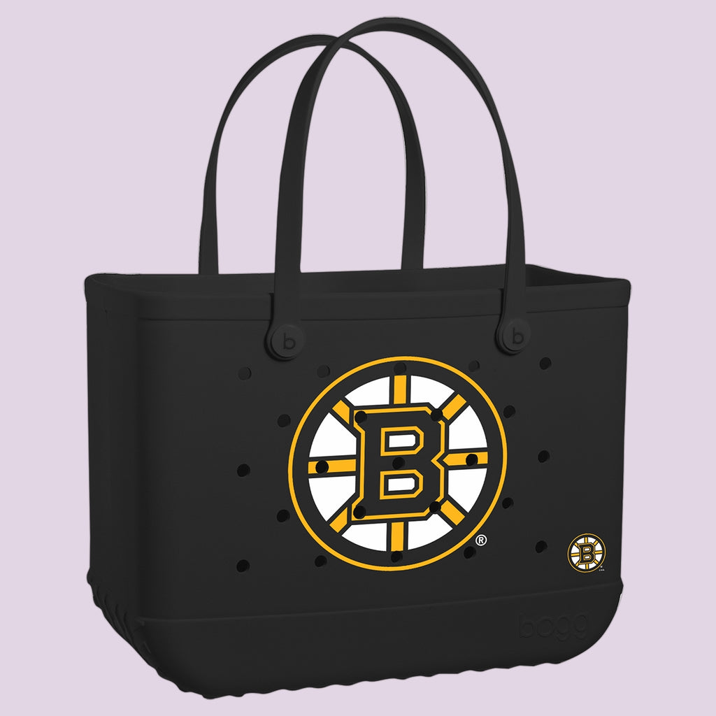 Original Bogg Bag Boston Bruins Resort Vacation Beach Tote Tip Resistant Washable with Cosmetic Organizer for Tropical Vacations Travel Organizer Vacation Essentials for Women