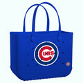 Original Bogg Bag Chicago Cubs Heavy Duty Rubber Beach Bag Oversized Oversized with Makeup Bag for Resort Holidays Travel Organizer Vacation Essentials for Women