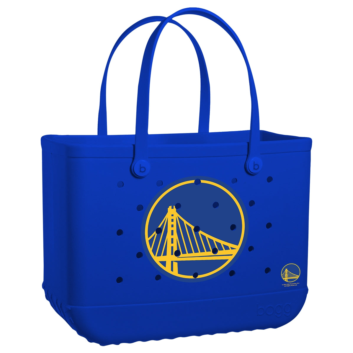 Original Bogg Bag Golden State Warriors Holiday Resort Carryall Portable Easy Clean Waterproof Phone Pouch Included for Family Trips
