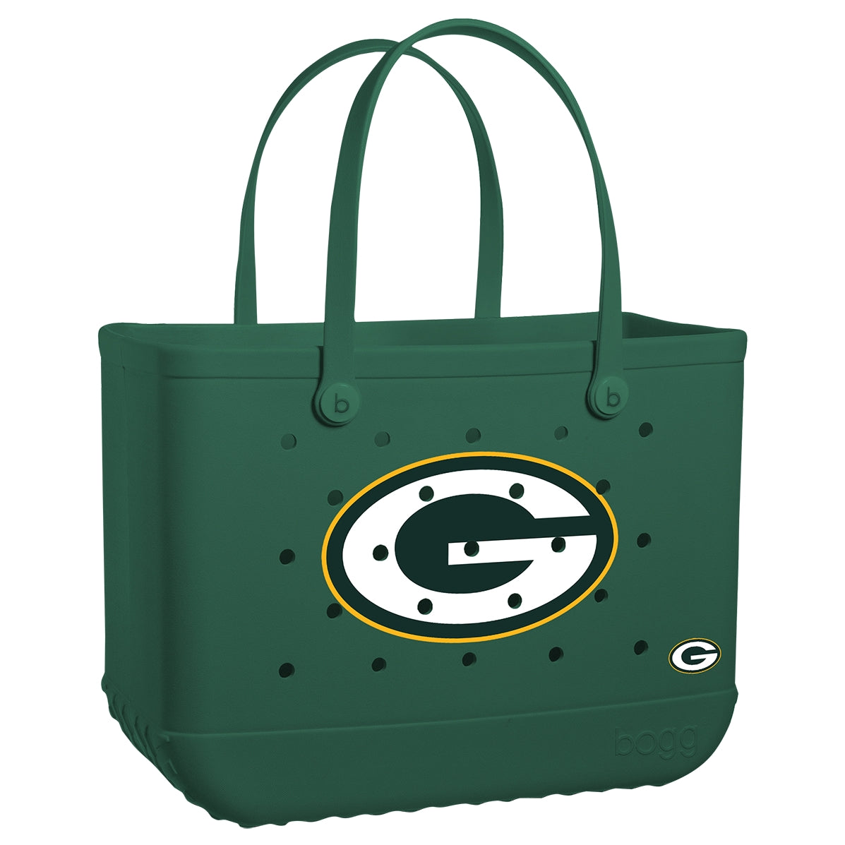 Original Bogg Bag Green Bay Packers Weekend Escape Carryall Stylish Easy Clean Bonus Cosmetic Bag Included for Family Trips