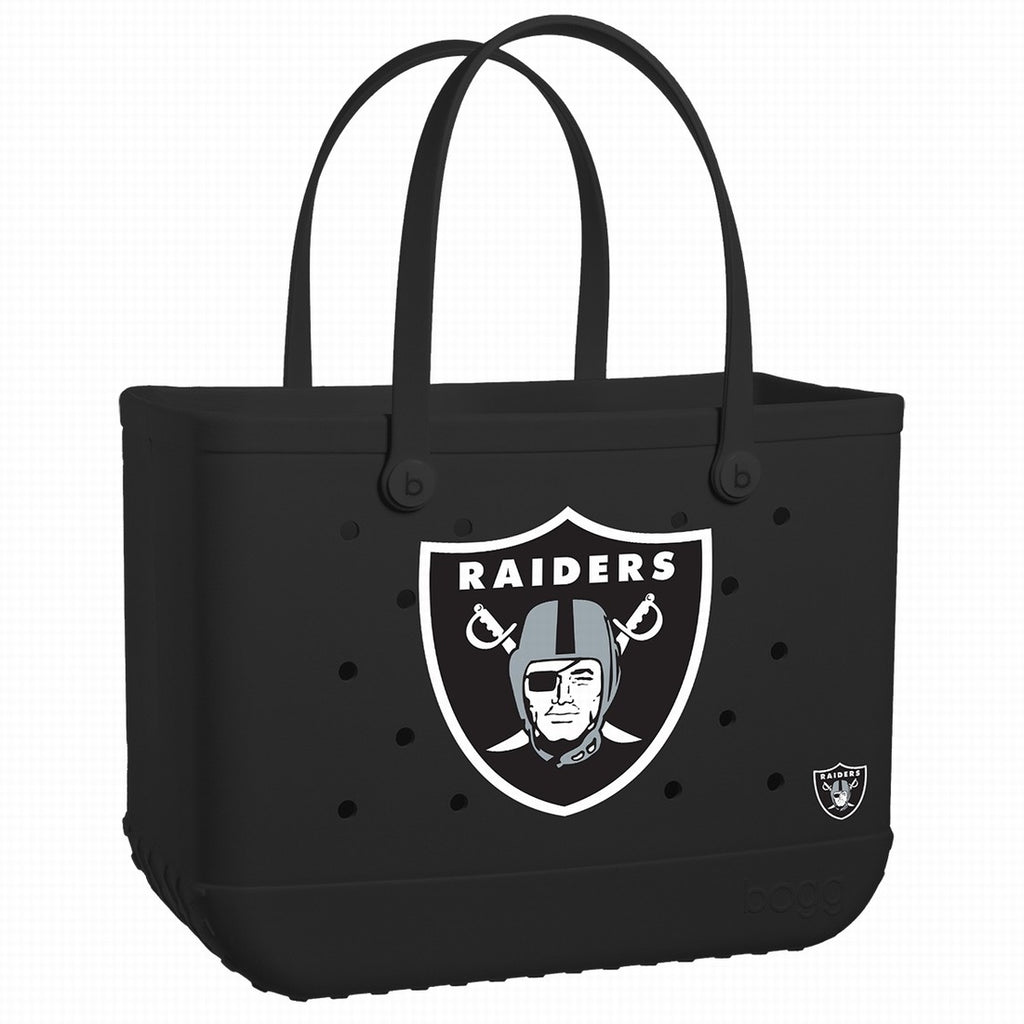 Original Bogg Bag Las Vegas Raiders Sand Resistant Beach Storage Bag Oversized Washable with Cosmetic Organizer for Family Beach Days Travel Organizer Vacation Essentials for Women