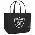 Original Bogg Bag Las Vegas Raiders Sand Resistant Beach Storage Bag Oversized Washable with Cosmetic Organizer for Family Beach Days Travel Organizer Vacation Essentials for Women