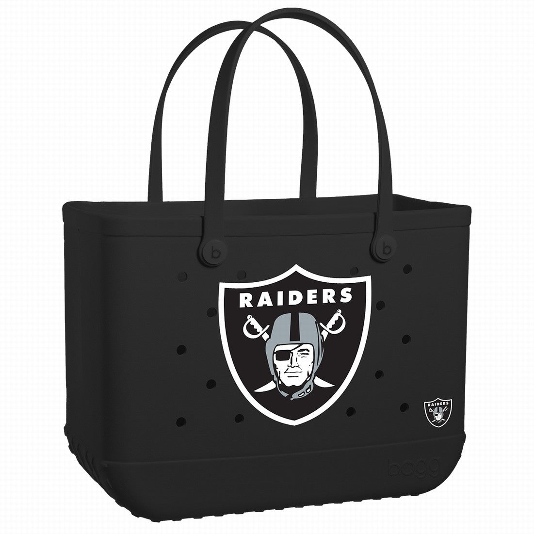 Original Bogg Bag Las Vegas Raiders Sand Resistant Beach Storage Bag Oversized Washable with Cosmetic Organizer for Family Beach Days Travel Organizer Vacation Essentials for Women