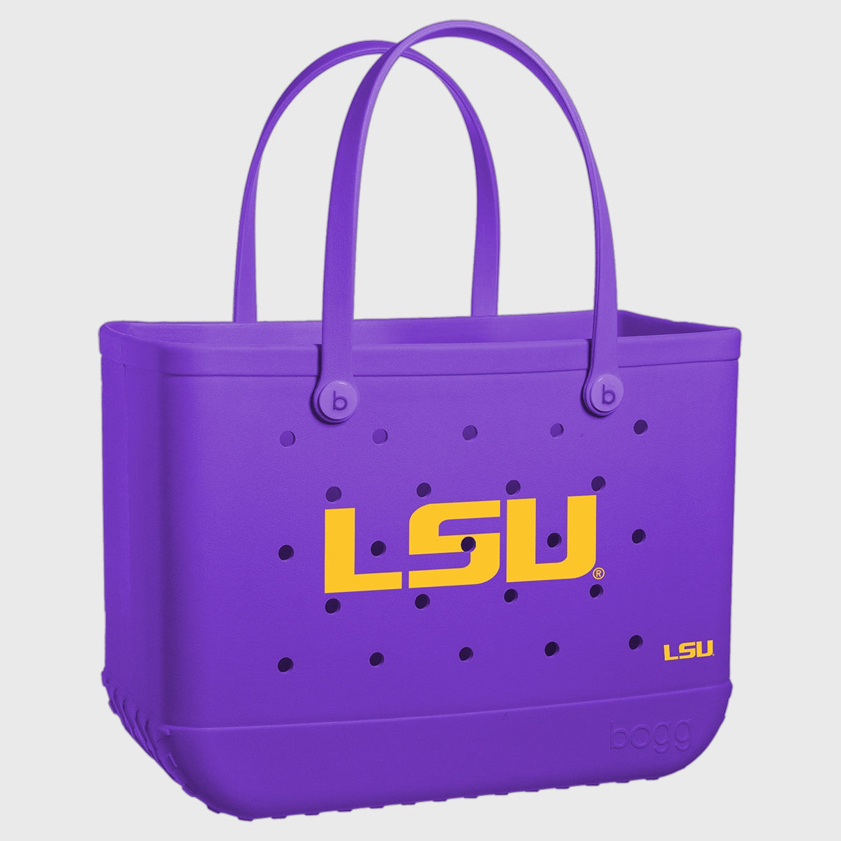 Original Bogg Bag LSU Tigers Coastal Travel Beach Bag Ultra Durable Oversized Open Top Access Access for Summer Adventures