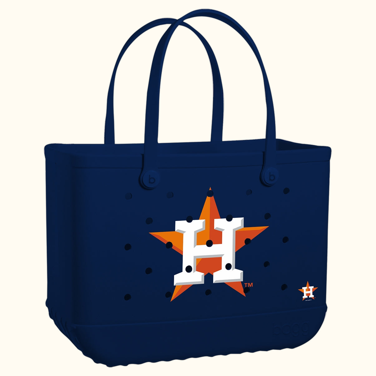 Original Bogg Bag Houston Astros Open Top Beach Organizer Durable Waterproof with Makeup Bag for Resort Holidays Travel Organizer Vacation Essentials for Women