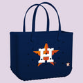 Original Bogg Bag Houston Astros Weekend Getaway Beach Bag Durable Travel Friendly with Non Slip Bottom for Weekend Getaways Travel Organizer Vacation Essentials for Women