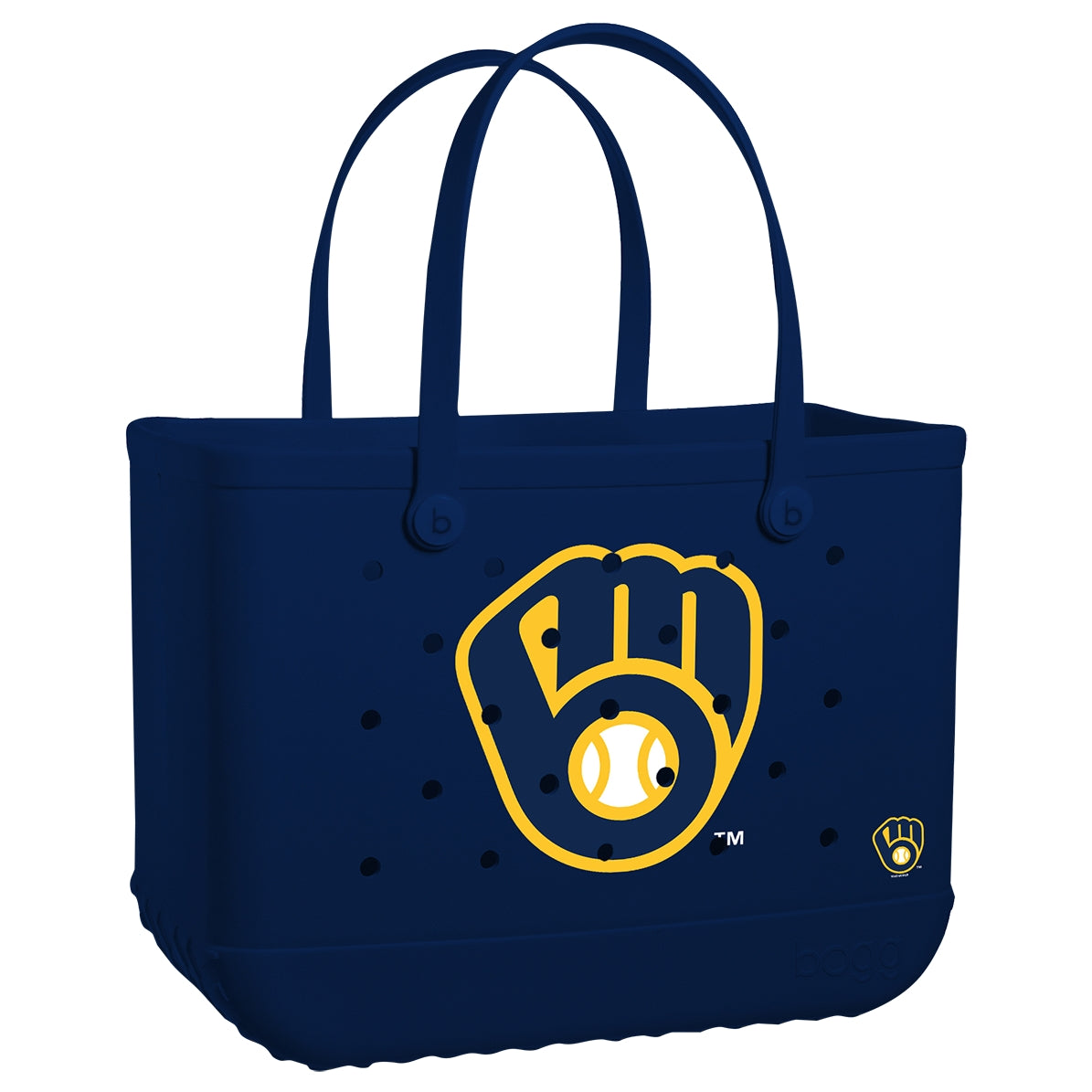 Original Bogg Bag Milwaukee Brewers Luxury Resort Pool Tote Easy Clean Durable with Cosmetic Organizer for Outdoor Adventures Travel Organizer Vacation Essentials for Women
