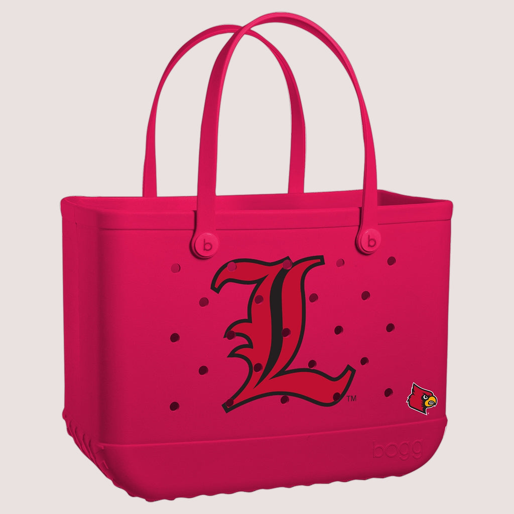 Original Bogg Bag Louisville Cardinals Poolside Storage Carryall Tip Resistant Waterproof with Adjustable Shoulder Strap for Tropical Vacations Travel Organizer Vacation Essentials for Women