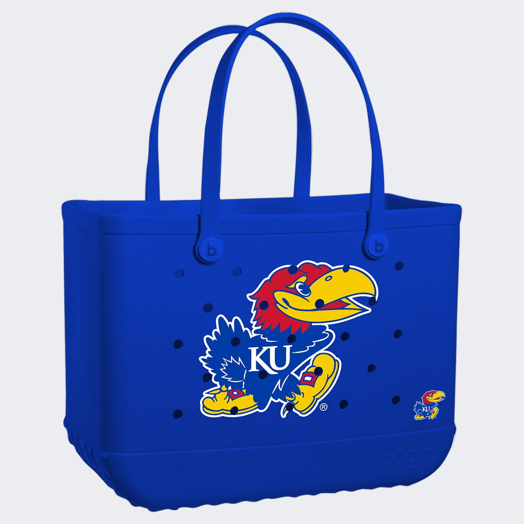 Original Bogg Bag Kansas Jayhawks Sand Resistant Beach Storage Bag Sandproof Waterproof with Spacious Interior for Family Beach Days Travel Organizer Vacation Essentials for Women