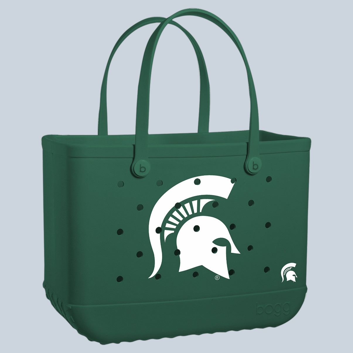 Original Bogg Bag Michigan State Spartans Holiday Resort Carryall Premium Large Capacity Easy Maintenance Surface for Cruise Travel