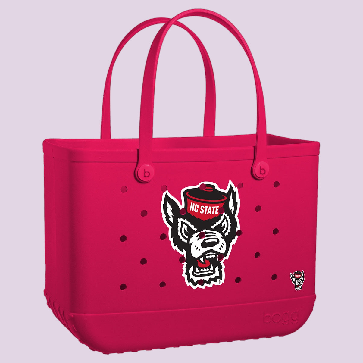 Original Bogg Bag NC State Wolfpack Weekend Getaway Beach Bag Sandproof Lightweight with Waterproof Phone Pouch for Resort Holidays Travel Organizer Vacation Essentials for Women