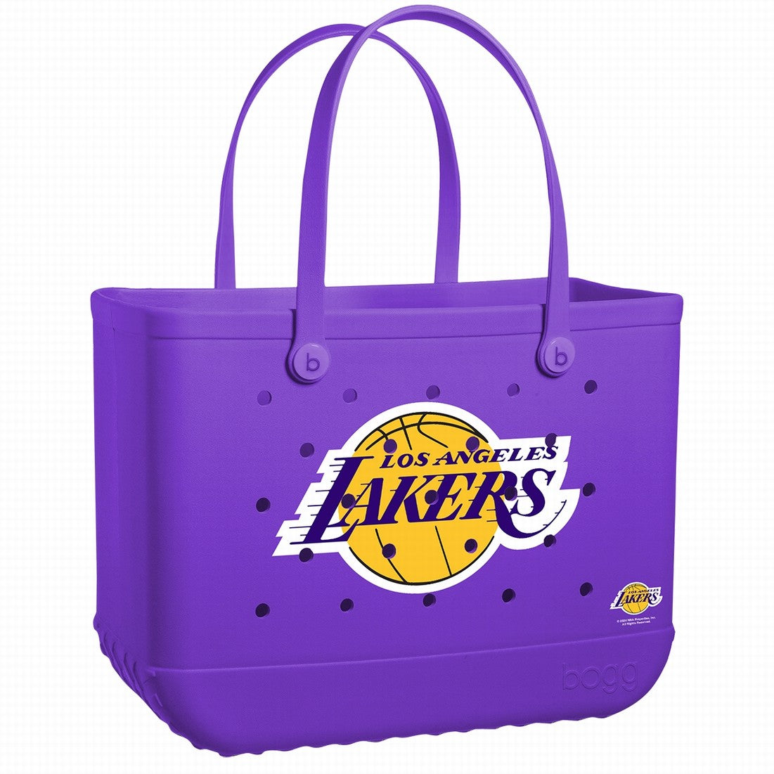 Original Bogg Bag Los Angeles Lakers Beach Picnic Storage Bag Luxury Travel Friendly Easy Maintenance Surface for Cruise Travel