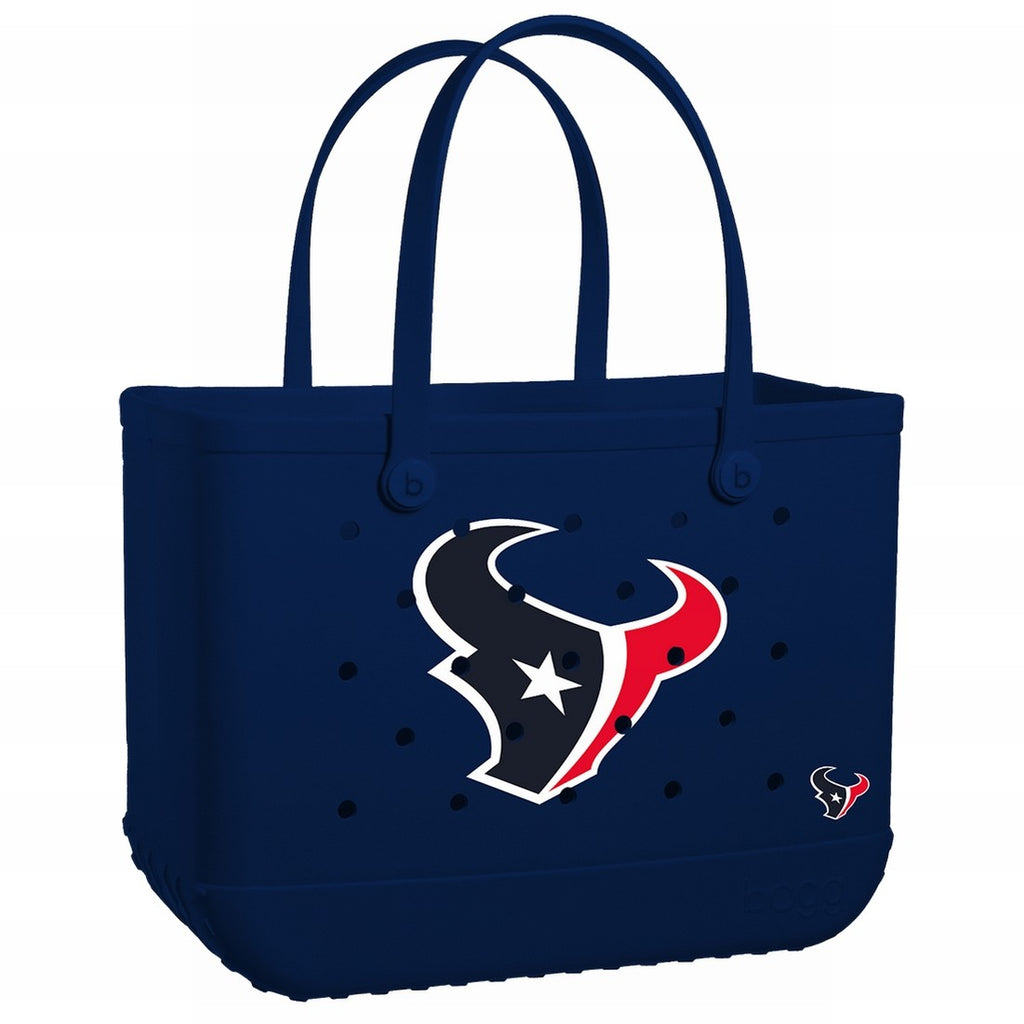 Original Bogg Bag Houston Texans Sand Resistant Beach Storage Bag Washable Travel Friendly with Non Slip Bottom for Beach Vacation Travel Organizer Vacation Essentials for Women