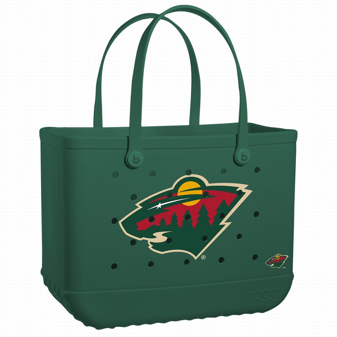 Original Bogg Bag Minnesota Wild Premium EVA Pool Bag Tip Resistant Large Capacity with Extra Storage Compartments for Boat Trips Travel Organizer Vacation Essentials for Women