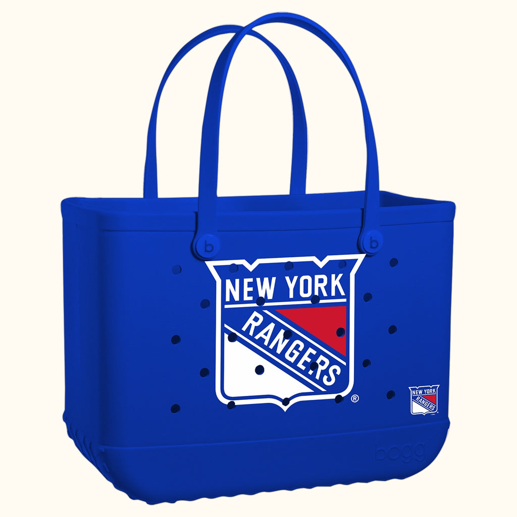 Original Bogg Bag New York Rangers Island Getaway Carryall Lightweight Tip Resistant Adjustable Shoulder Strap for Resort Vacations