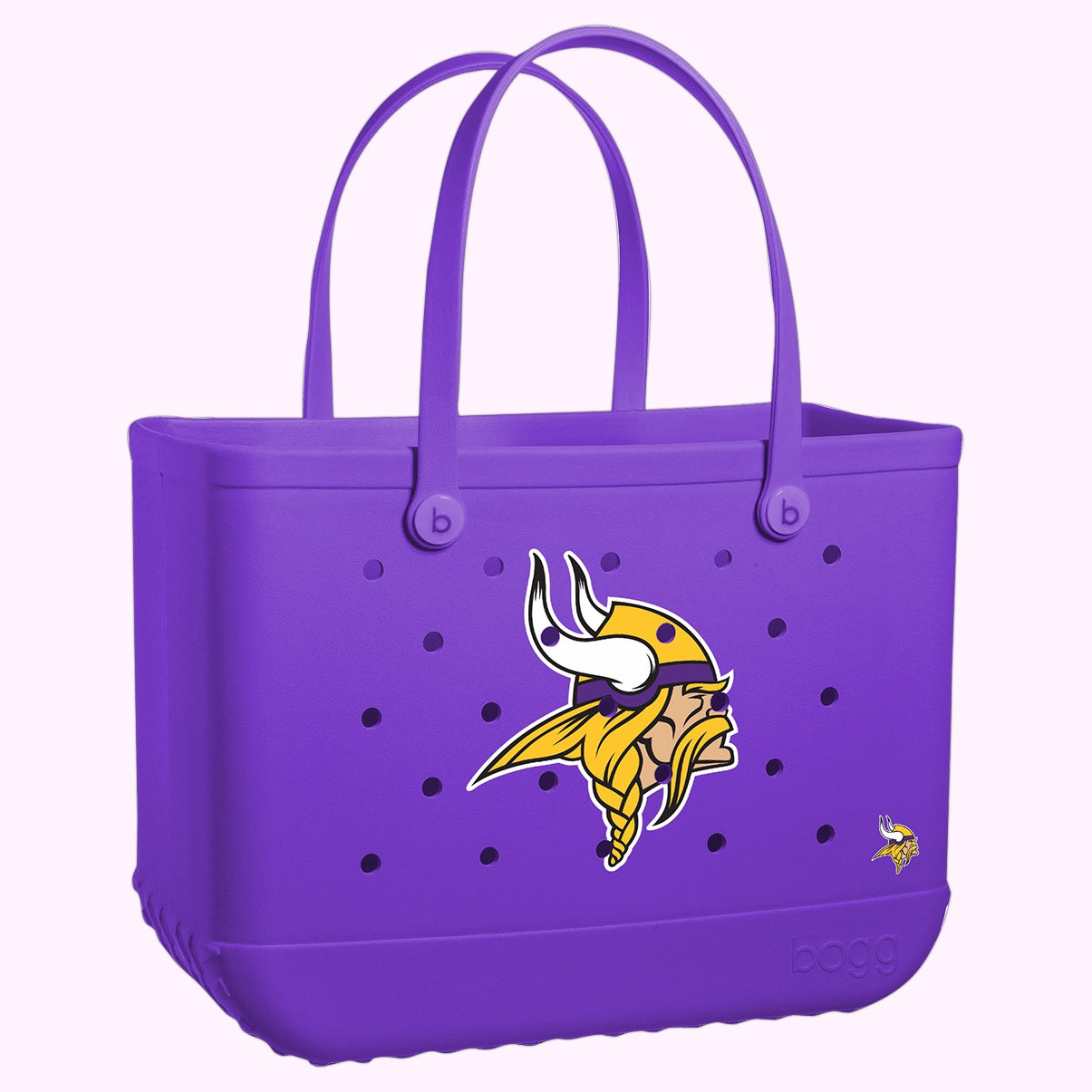 Original Bogg Bag Minnesota Vikings Travel Ready Pool Tote Modern Waterproof Open Top Access Access for Cruise Travel