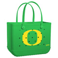 Original Bogg Bag Oregon Ducks Premium EVA Pool Bag Large Capacity Tip Resistant with Cosmetic Organizer for Weekend Getaways Travel Organizer Vacation Essentials for Women