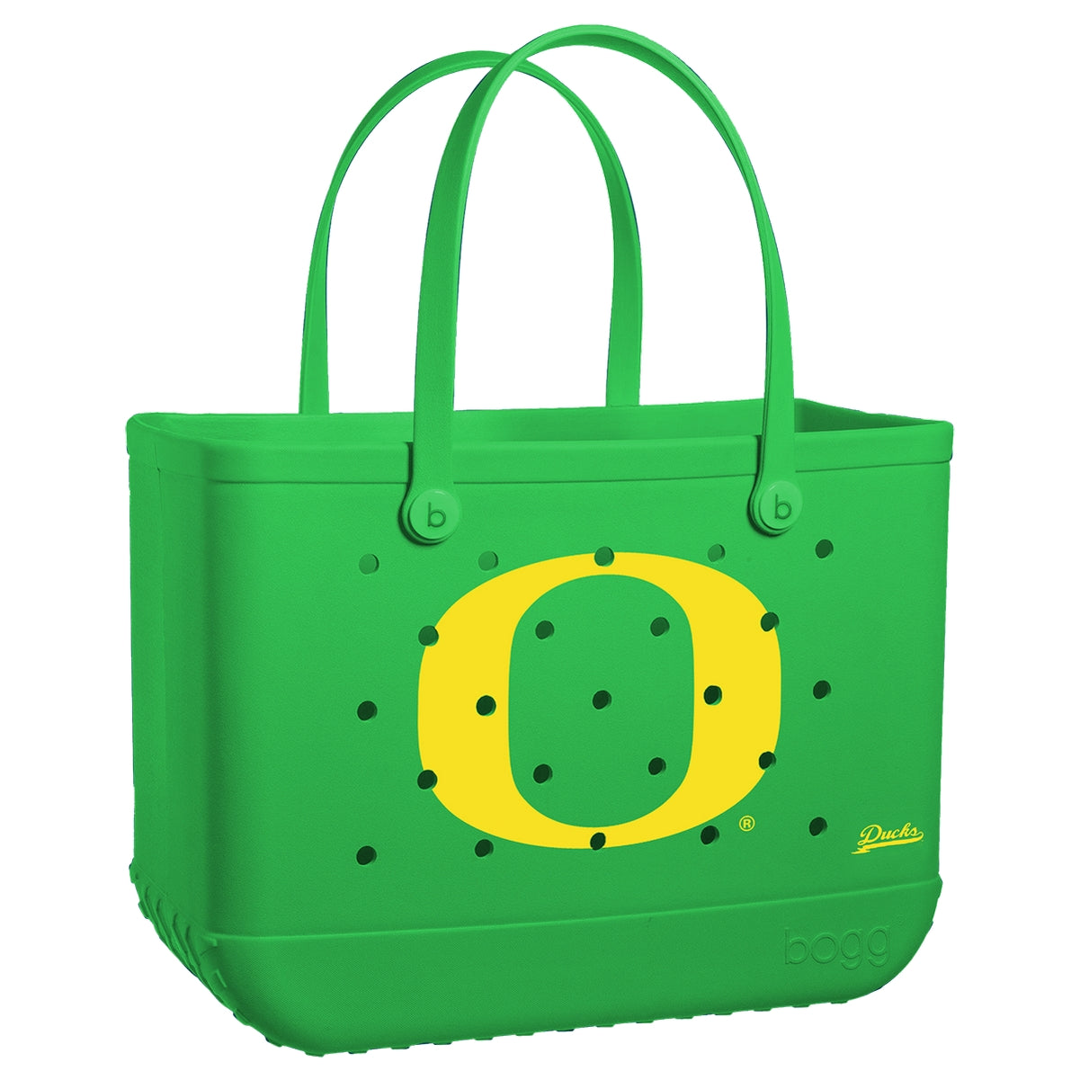 Original Bogg Bag Oregon Ducks Premium EVA Pool Bag Large Capacity Tip Resistant with Cosmetic Organizer for Weekend Getaways Travel Organizer Vacation Essentials for Women