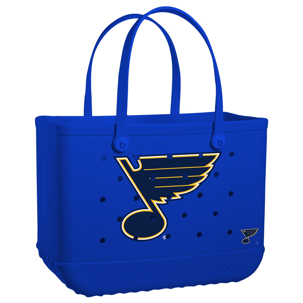 Original Bogg Bag St. Louis Blues Lightweight Waterproof Carryall Lightweight Lightweight with Travel Accessory Pouch for Yacht Excursions Travel Organizer Vacation Essentials for Women