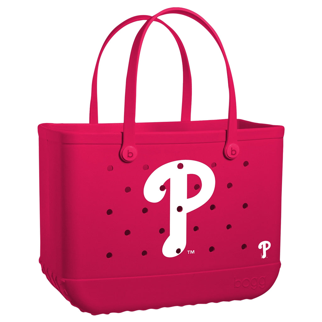 Original Bogg Bag Philadelphia Phillies Waterproof EVA Beach Tote Bag Tip Resistant Oversized with Waterproof Phone Pouch for Lake Adventures Travel Organizer Vacation Essentials for Women