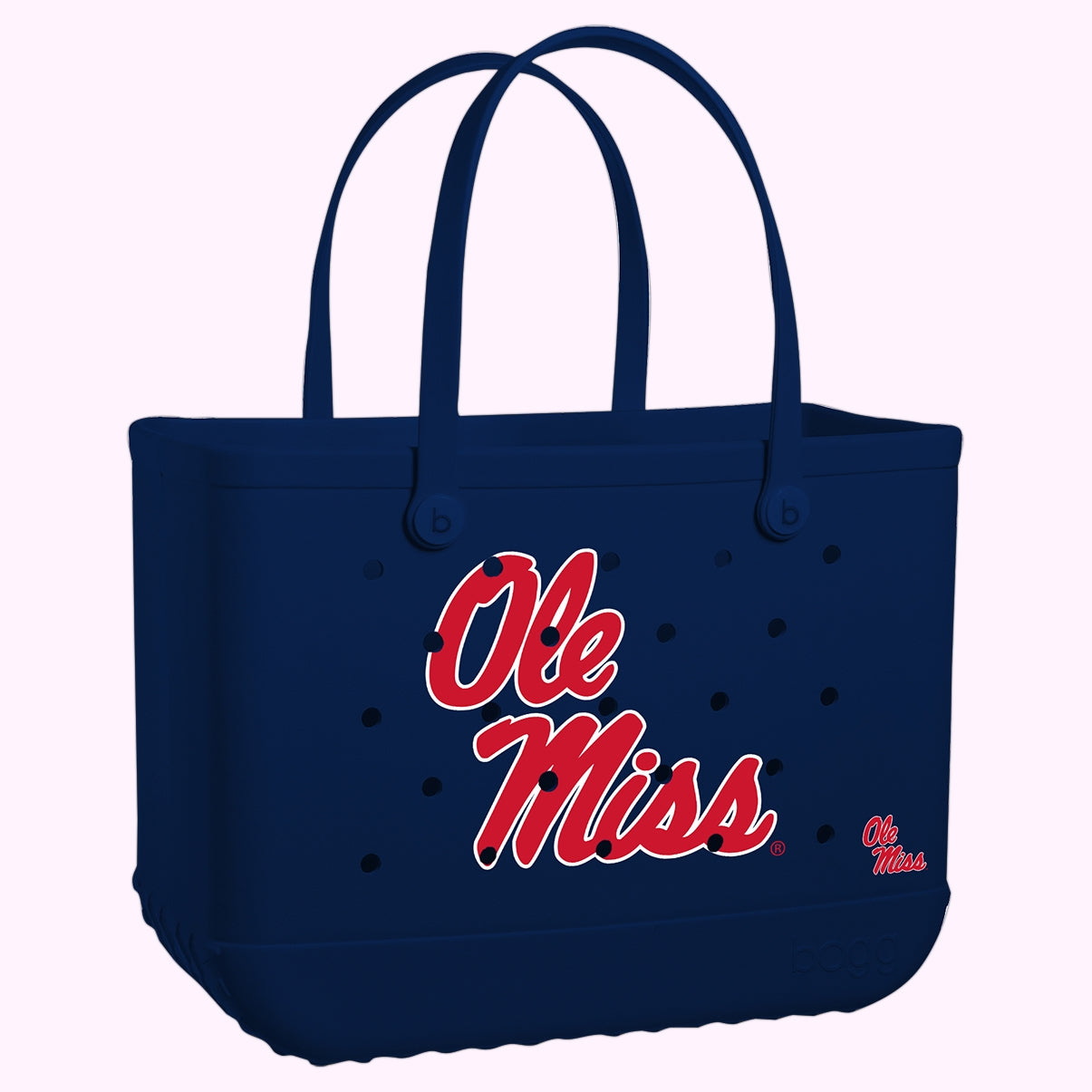 Original Bogg Bag Ole Miss Rebels Luxury Resort Pool Tote Oversized Travel Friendly with Makeup Bag for Resort Holidays Travel Organizer Vacation Essentials for Women