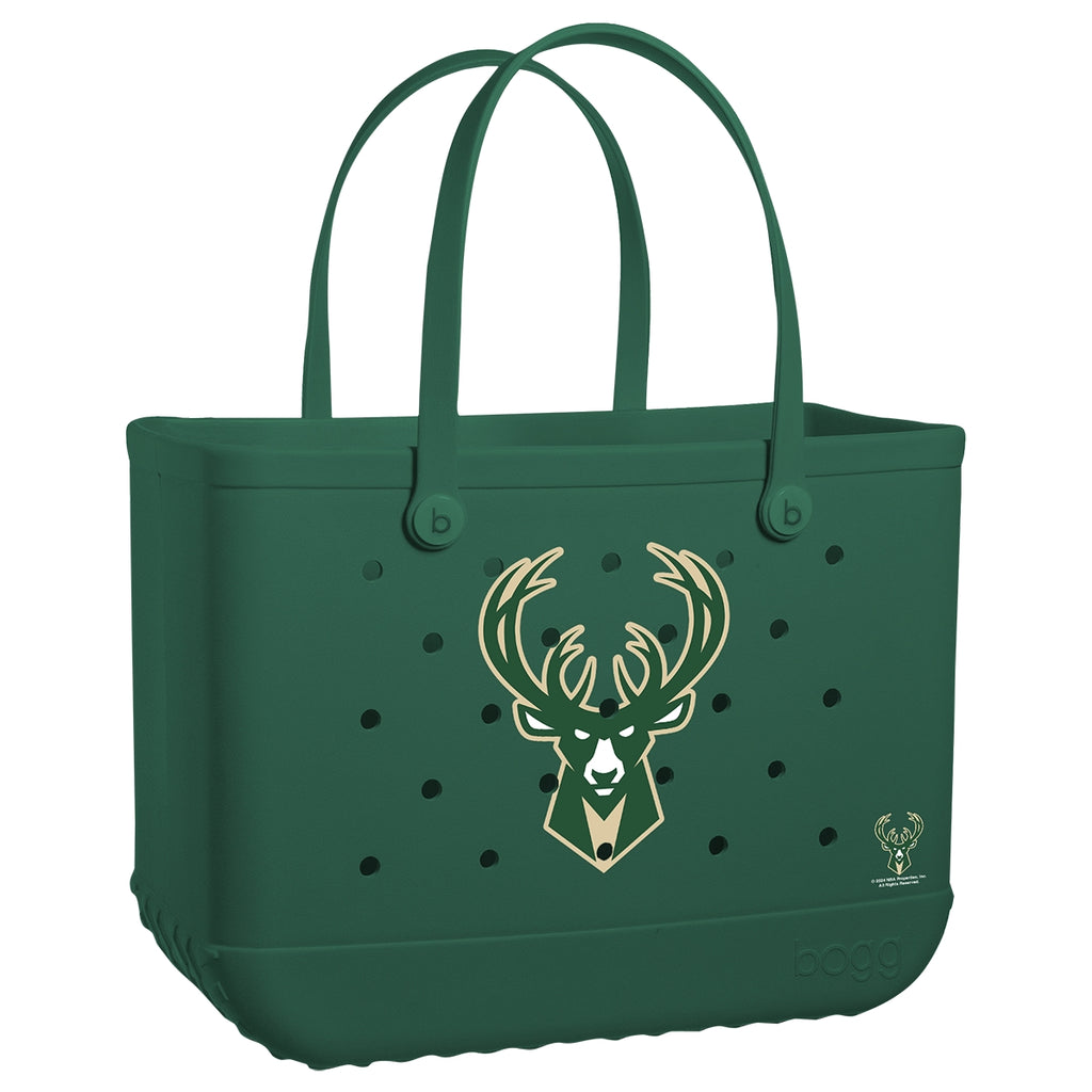 Original Bogg Bag Milwaukee Bucks Heavy Duty Rubber Beach Bag Durable Sandproof with Cosmetic Organizer for Cruise Travel Travel Organizer Vacation Essentials for Women