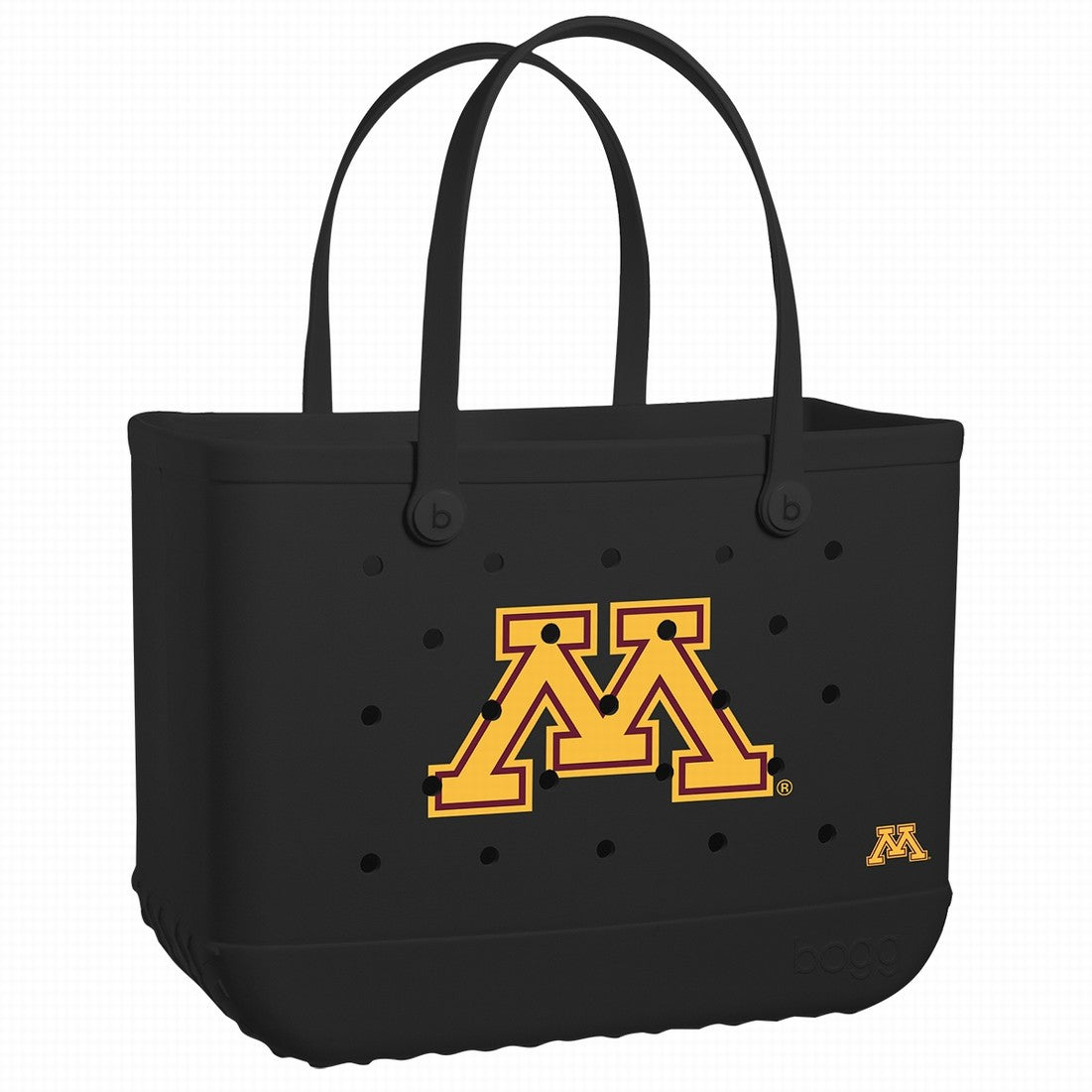 Original Bogg Bag Minnesota Golden Gophers Large Capacity Beach Carryall Washable Easy Clean with Travel Accessory Pouch for Camping Trips Travel Organizer Vacation Essentials for Women