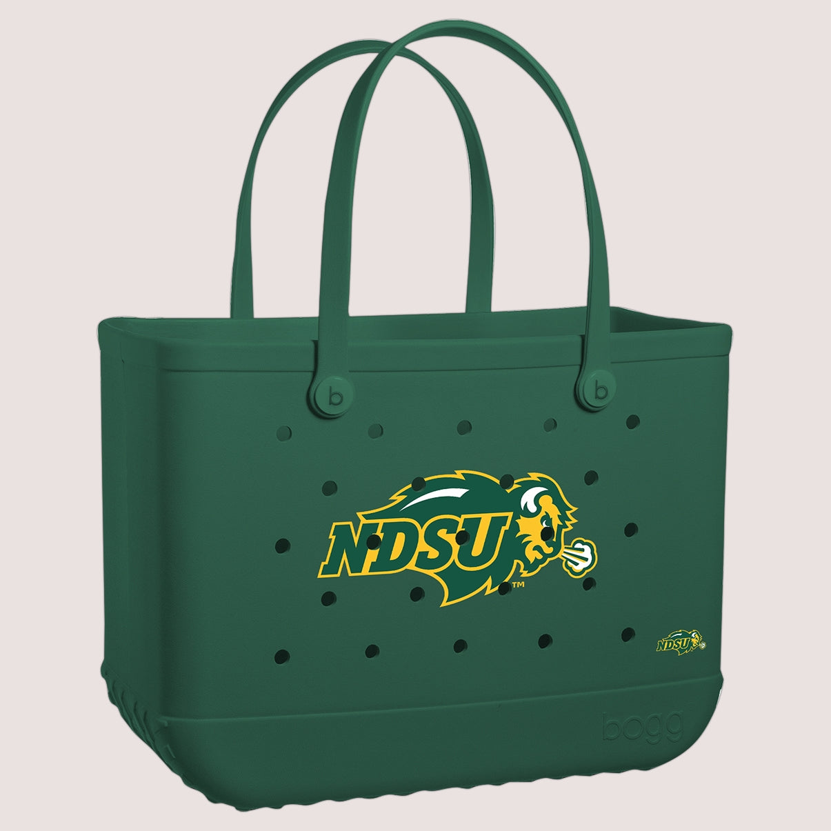 Original Bogg Bag North Dakota State Bison Travel Friendly Beach Organizer Washable Sandproof with Reinforced Handles for Weekend Getaways Travel Organizer Vacation Essentials for Women