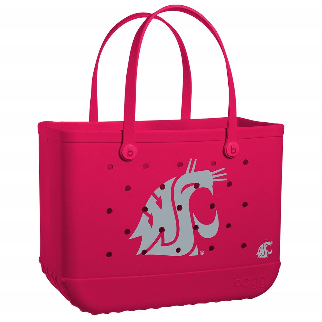 Original Bogg Bag Washington State Cougars Tropical Resort Beach Bag Stylish Waterproof Non Slip Bottom Design for Cruise Travel