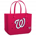 Original Bogg Bag Washington Nationals Weekend Getaway Beach Bag Waterproof Sandproof with Non Slip Bottom for Lake Adventures Travel Organizer Vacation Essentials for Women
