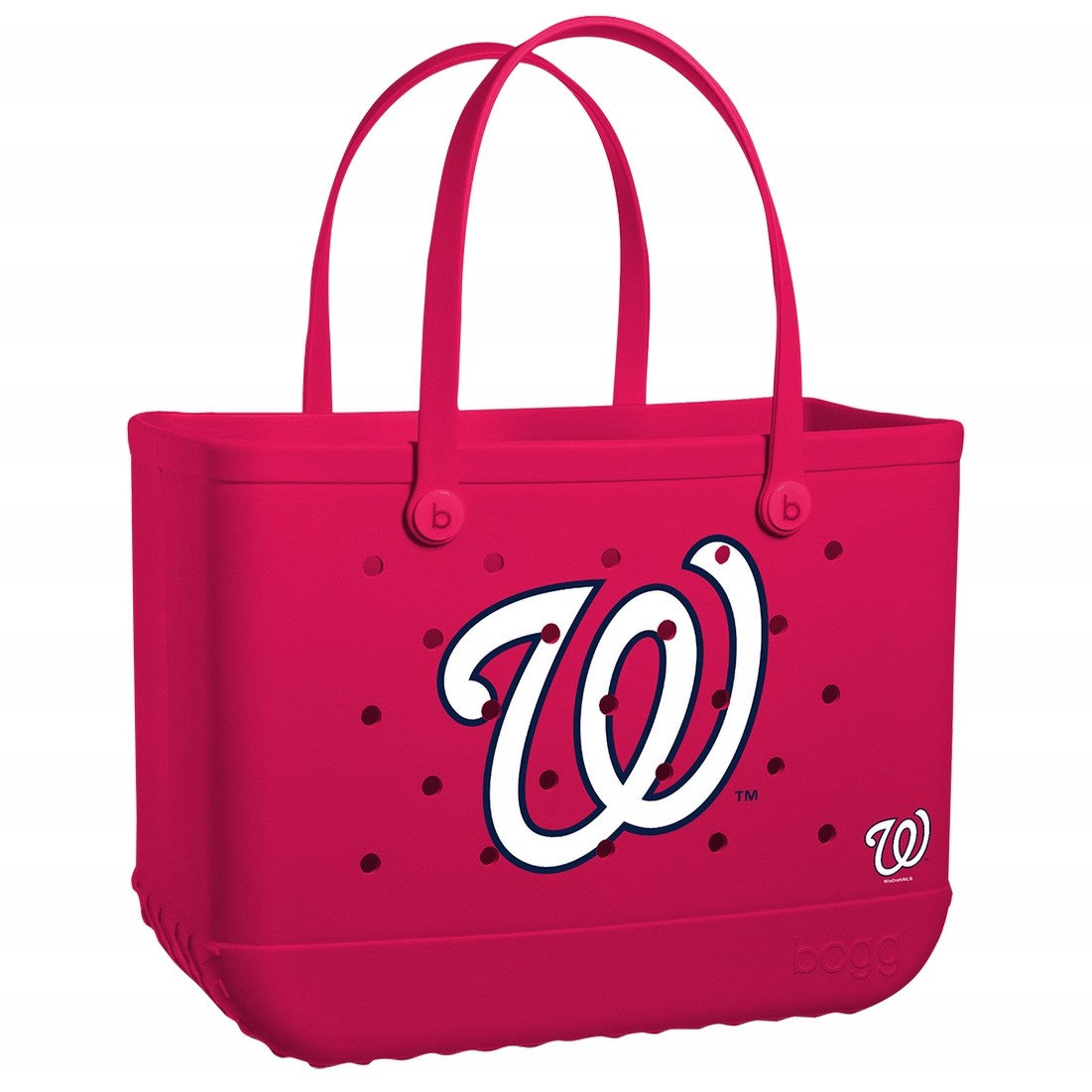 Original Bogg Bag Washington Nationals Weekend Getaway Beach Bag Waterproof Sandproof with Non Slip Bottom for Lake Adventures Travel Organizer Vacation Essentials for Women