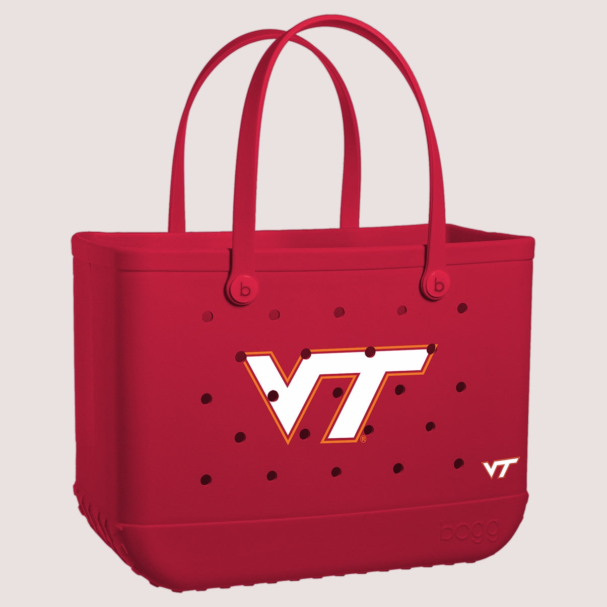 Original Bogg Bag Virginia Tech Hokies Summer Holiday Storage Tote Stylish Waterproof Easy Maintenance Surface for Pool Activities