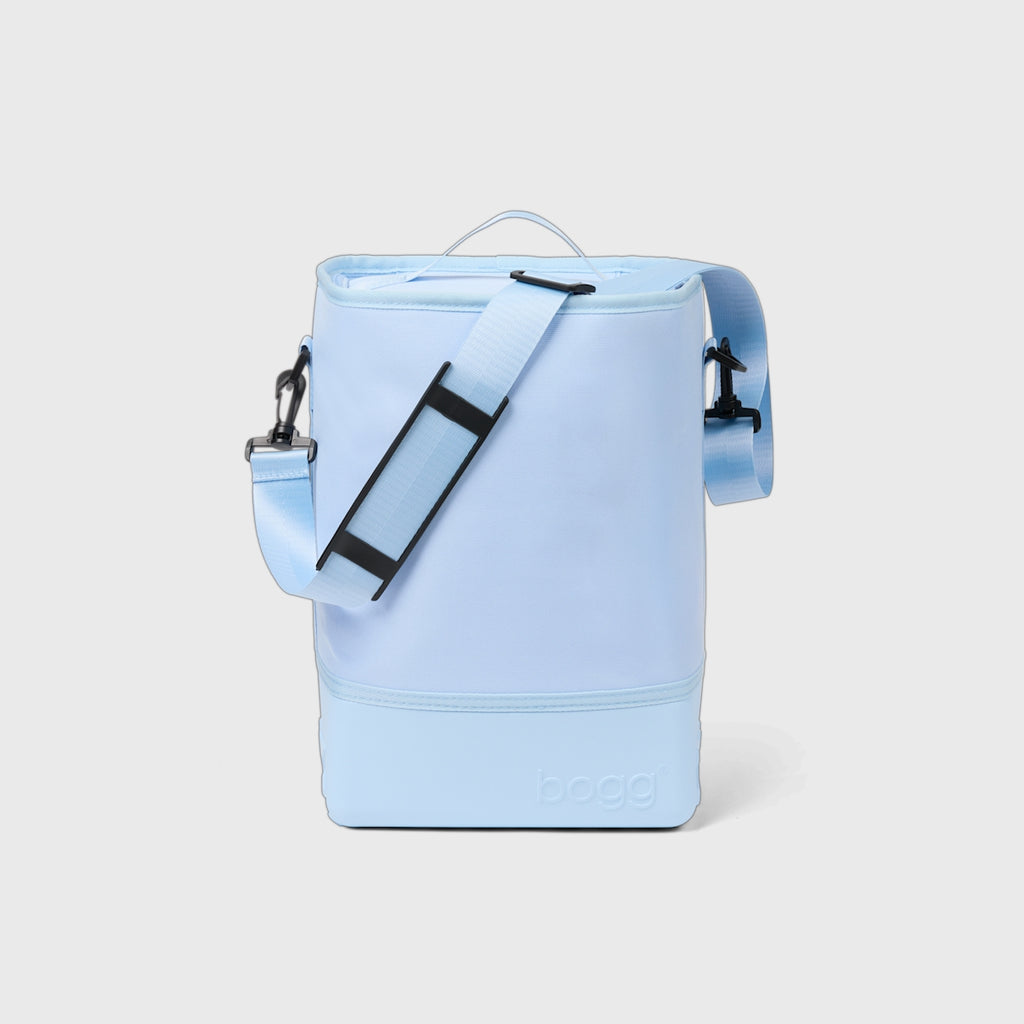 Bogg Brrr Half Cooler Blue Skies and Bogg Bag Oversized Beach Travel Tote Easy Clean Waterproof with Easy Clean Surface for Lake Adventures Travel Organizer Vacation Essentials for Women