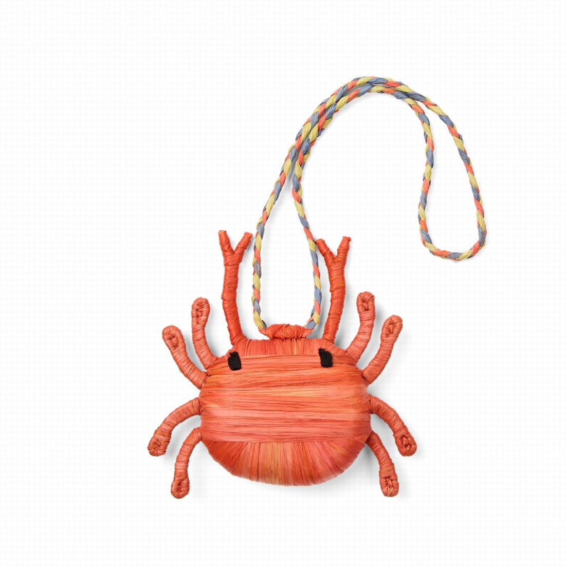 Bogg'd & Charmed Raffia Crab Lightweight Waterproof Carryall Easy Clean Lightweight with Spacious Interior for Beach Vacation Travel Organizer Vacation Essentials for Women