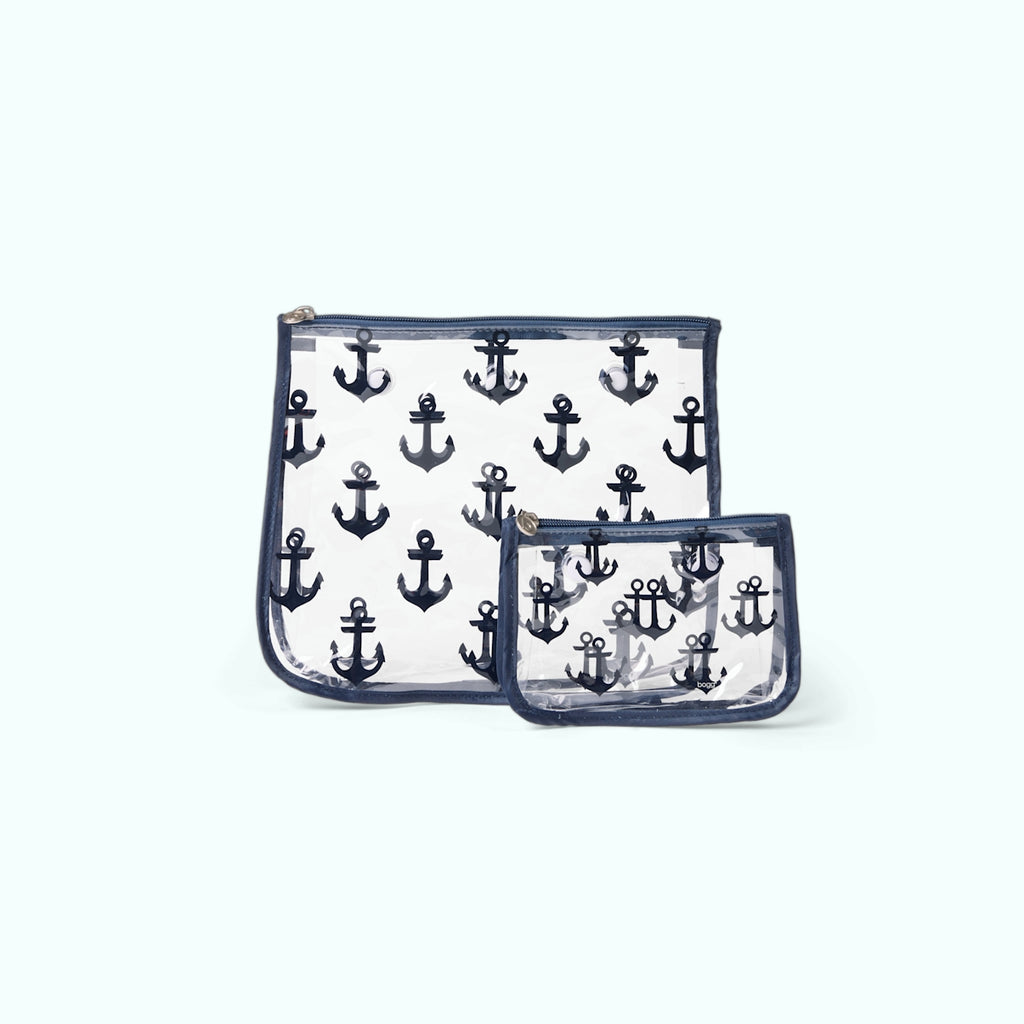Bogg Bag Decorative Insert Anchor (Navy) Cruise Essentials Travel Tote Travel Friendly Lightweight with Adjustable Shoulder Strap for Family Beach Days Travel Organizer Vacation Essentials for Women