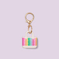 Tiny Tote Keychain Color Burst Easy Clean Rubber Tote Travel Friendly Lightweight with Easy Clean Surface for Resort Holidays Travel Organizer Vacation Essentials for Women