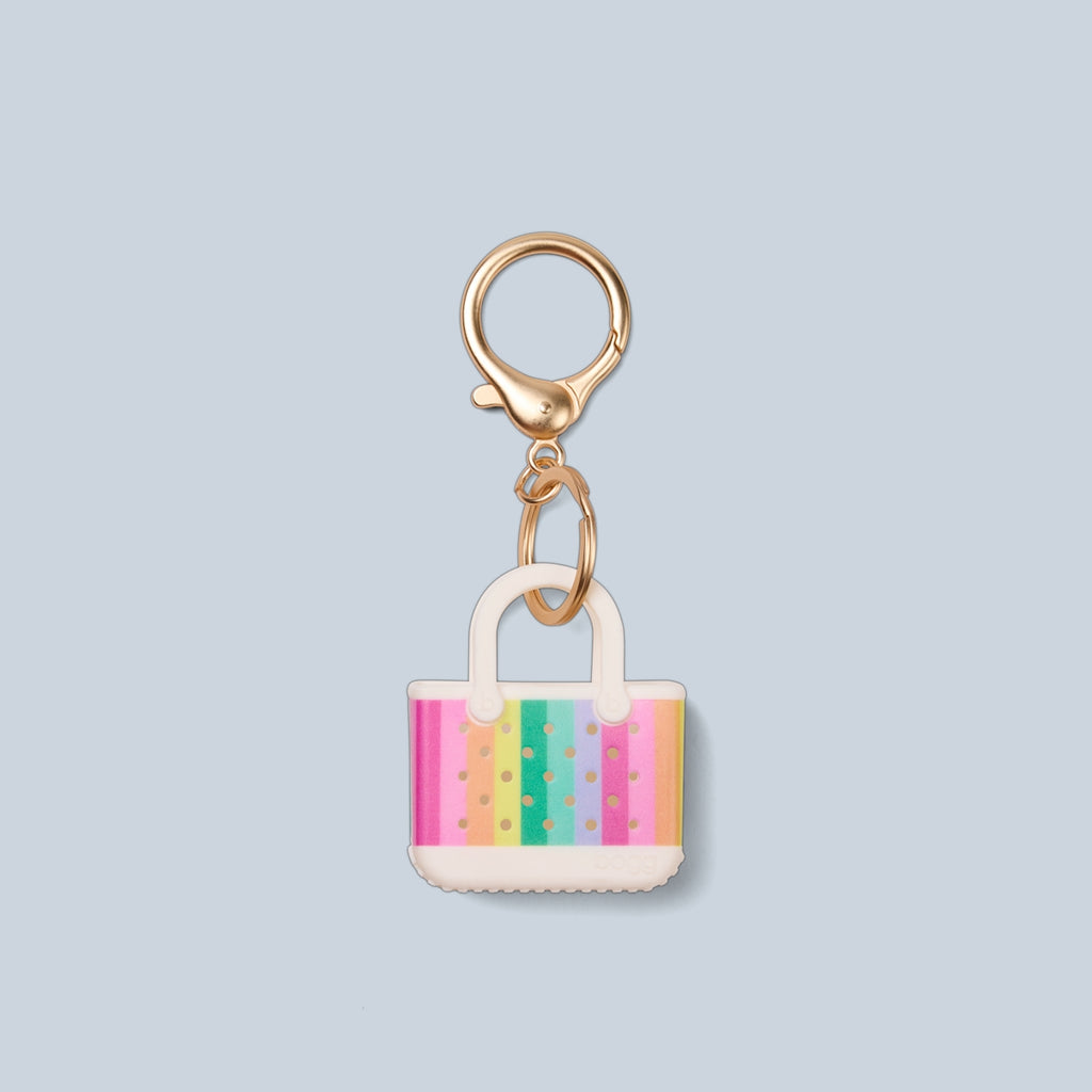 Tiny Tote Keychain Color Burst Travel Friendly Beach Organizer Lightweight Tip Resistant with Reinforced Handles for Tropical Vacations Travel Organizer Vacation Essentials for Women
